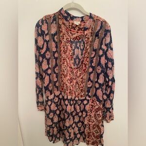 Tiny by Anthropologie paisley tunic dress